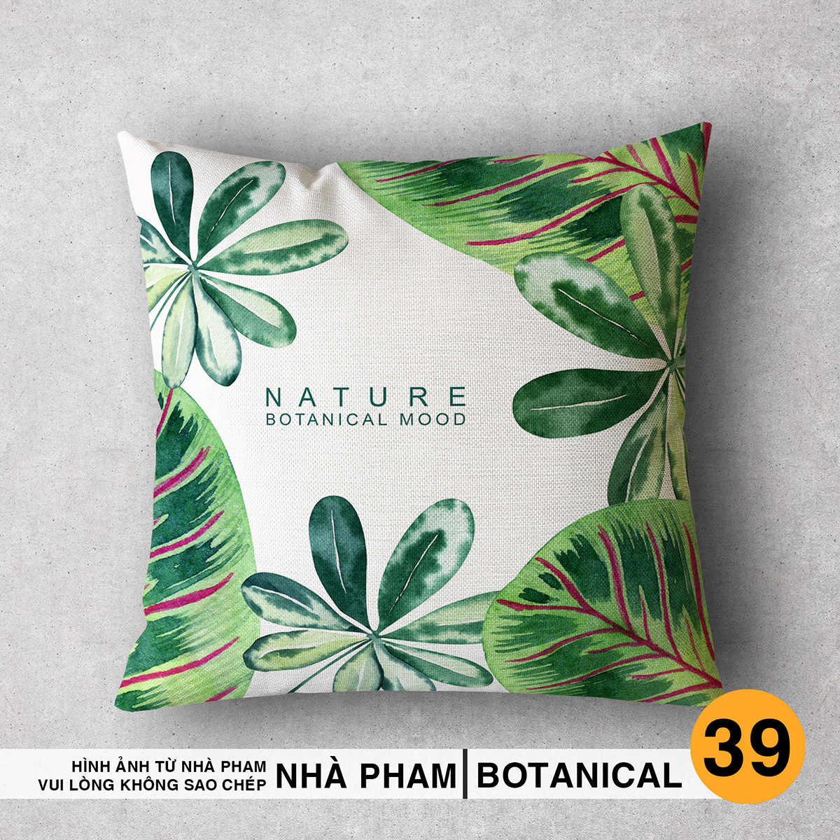 Vỏ Gối Sofa BOTANICAL (NO21- 40) (45x45cm)