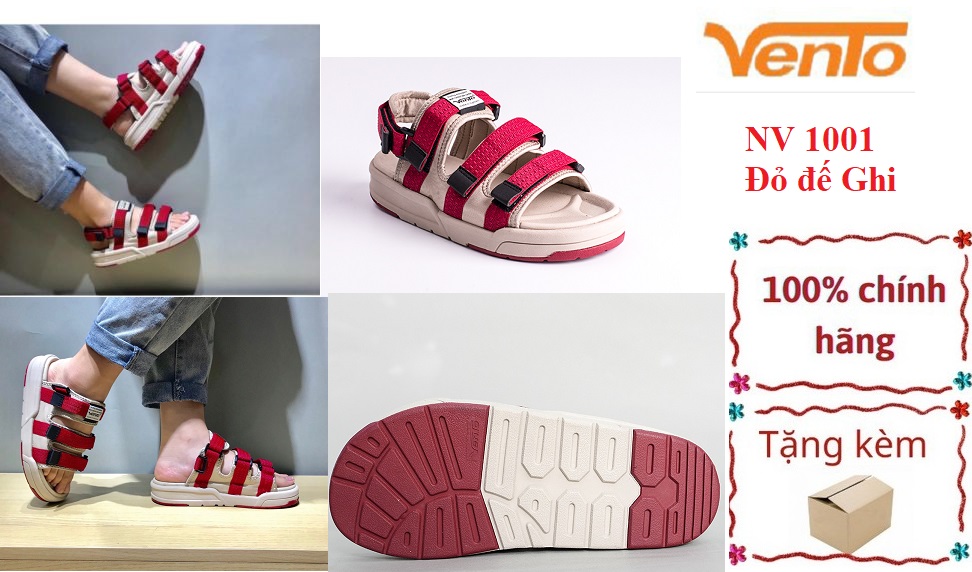 Giày Sandal vento nữ NV1001 Mầu đỏ