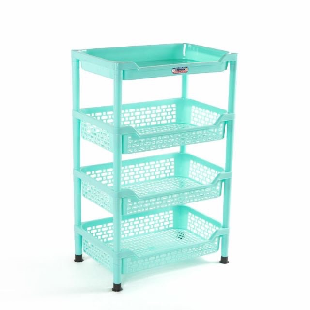Kệ Chén Đại Duy Tân 4 Tầng Có Bánh Xe