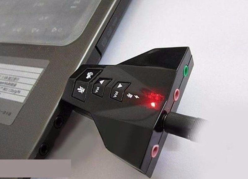 [HCM]Card âm thanh hình máy bay USB Sound Virtual 7.1