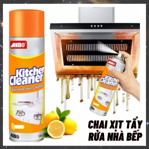 Bình xịt tẩy rửa đa năng - bình xịt bếp tẩy mọi vết dầu mỡ, vết bám cứng đầu trong nhà bếp- bình xịt tẩy mọi vết