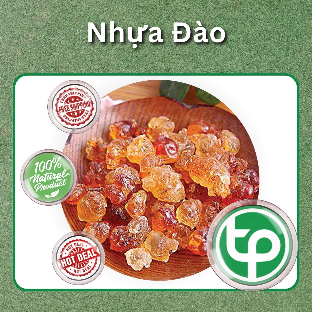 Nhựa đào 100g - Tấn Phát - Chuyên dùng để nấu chè và nước sâm - Hàng sạch chất lượng cao
