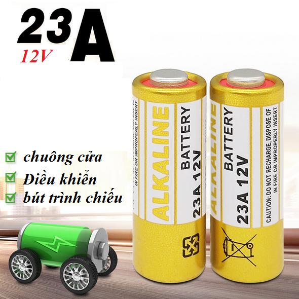 Bộ 2 pin 23a 12v ALKALAI chất lượng cao dùng cho chuông cửa, điều khiển rf, bút trình chiếu, cửa cuốn...