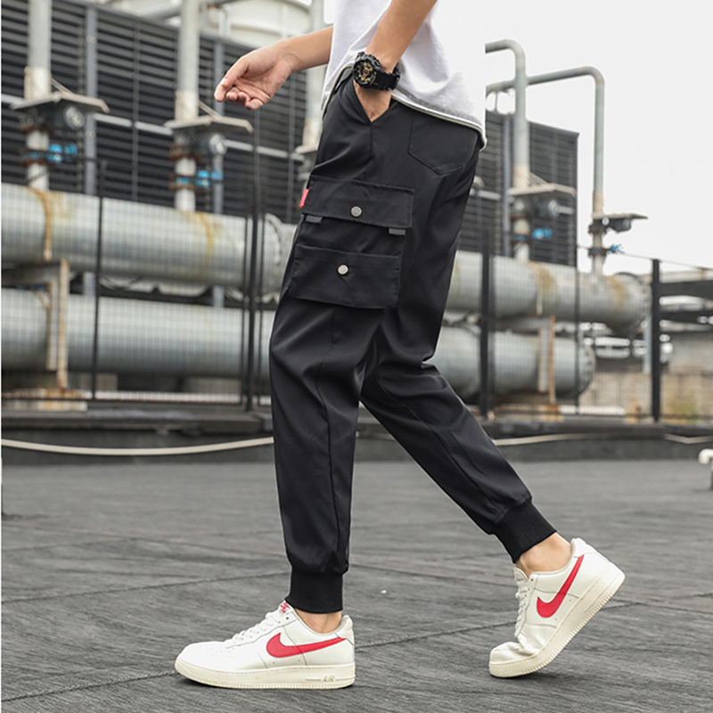 Quần Jogger Túi Hộp Thun Nam Co Giãn Phối Dây Chữ Phong Cách Thời Trang Hàn Quốc Cá Tính FORYOU JOGGER NAM 9000019C11