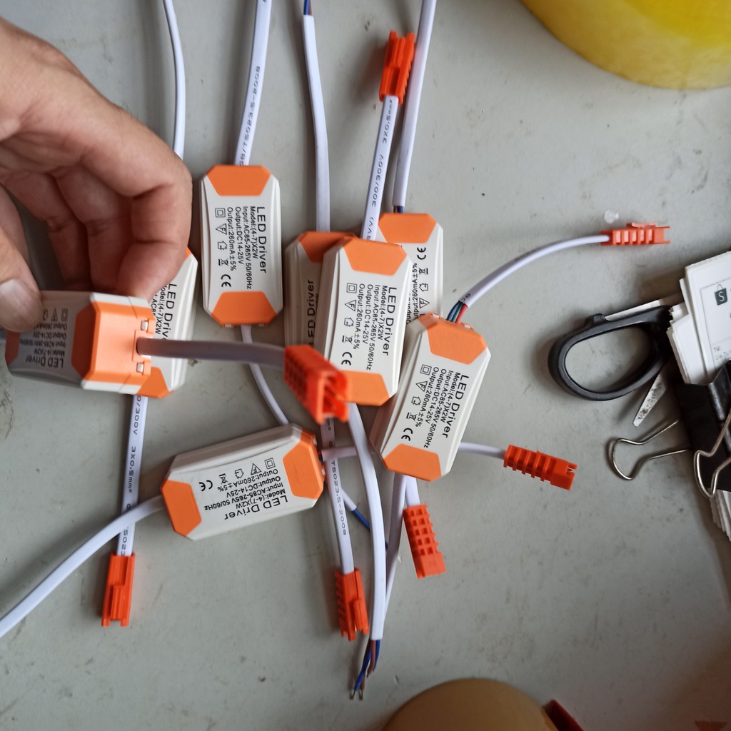 Nguồn đèn Led âm trần 3 màu cho đèn 7w