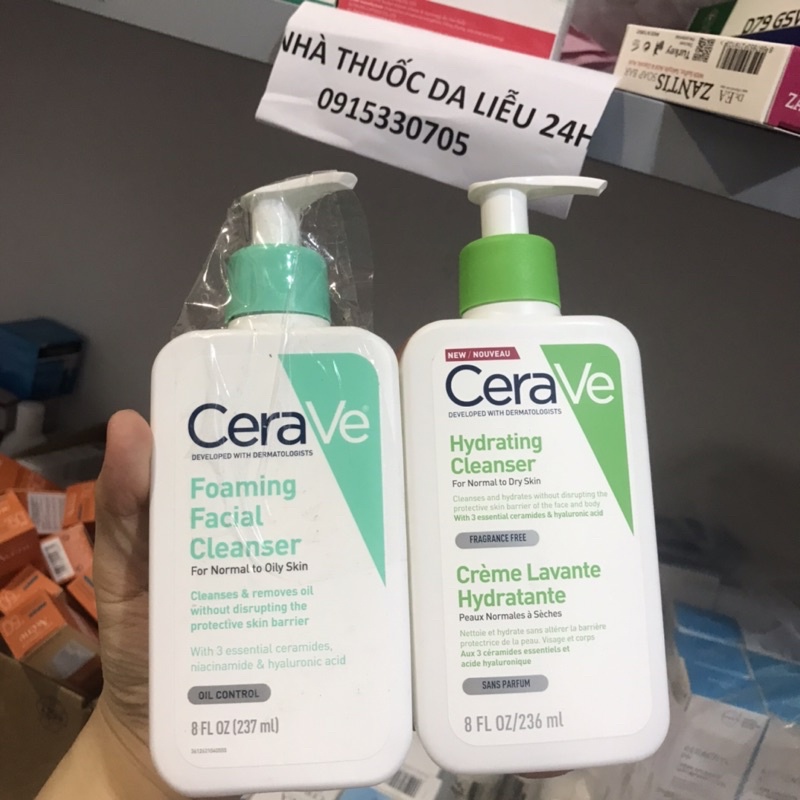Sữa rửa mặt CeraVe Foaming Facial Cleanser