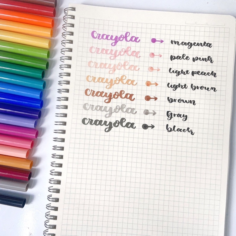 (lẻ cây) Bút Crayola Super Tips ngòi chóp nón viết Calligraphy