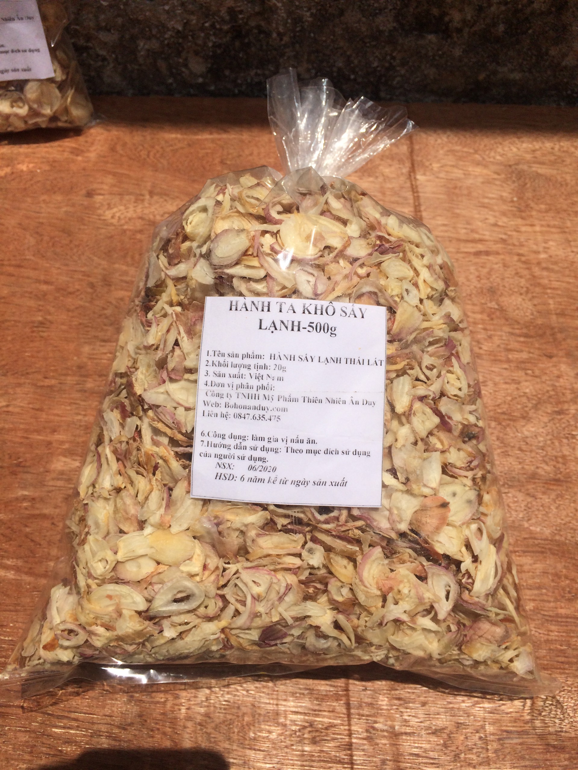 HÀNH TA KHÔ THÁI LÁT LOẠI I-100G