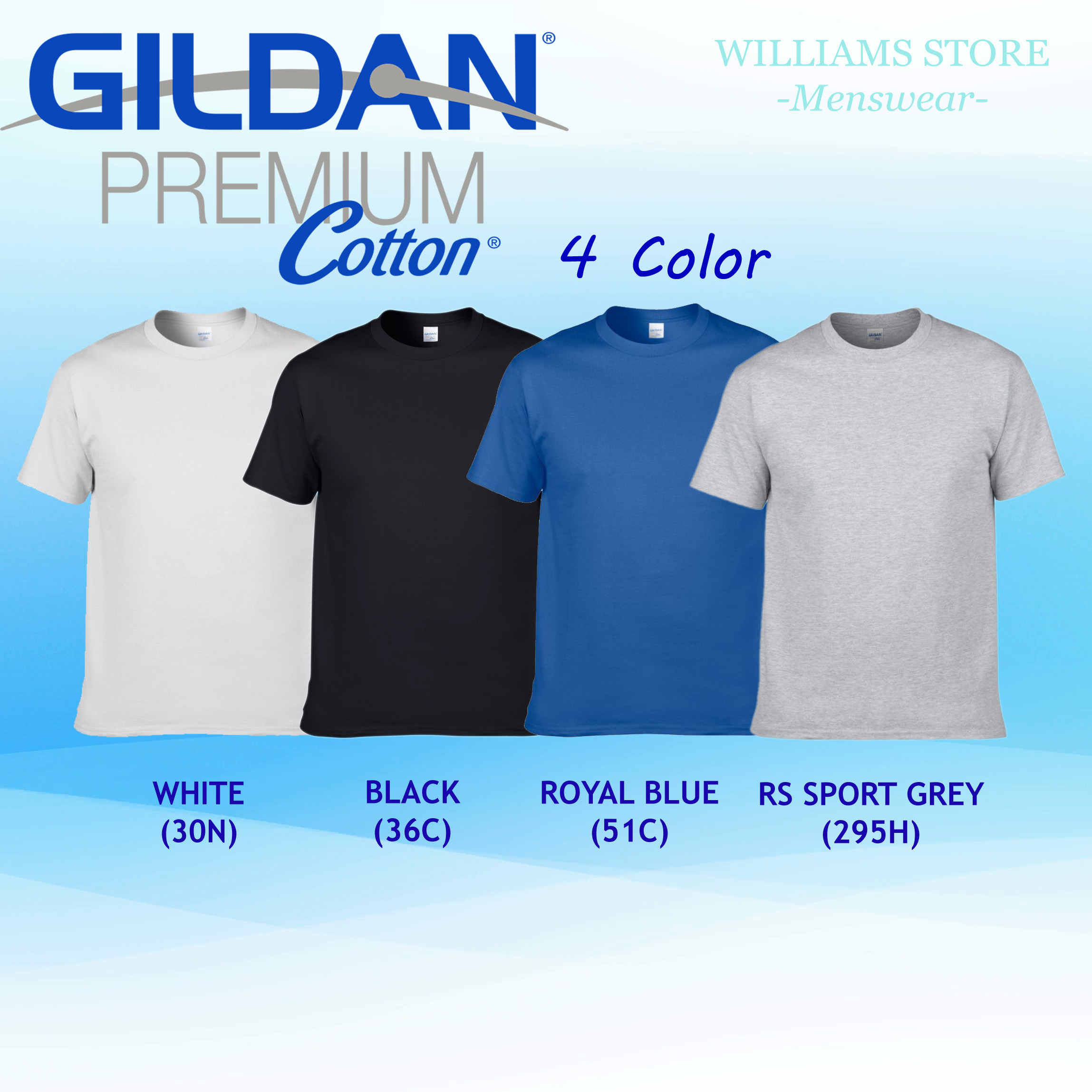 Áo thun Gildan Premium Cotton (Album 1 - Nhiều màu)