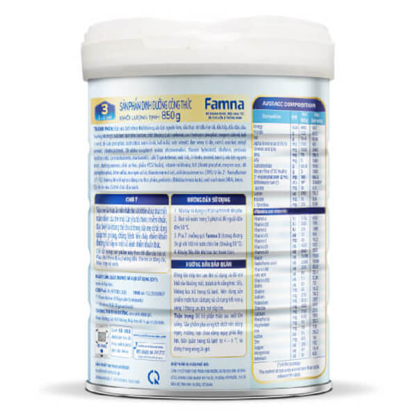 Famna 3 - 850g (1-2 tuổi)