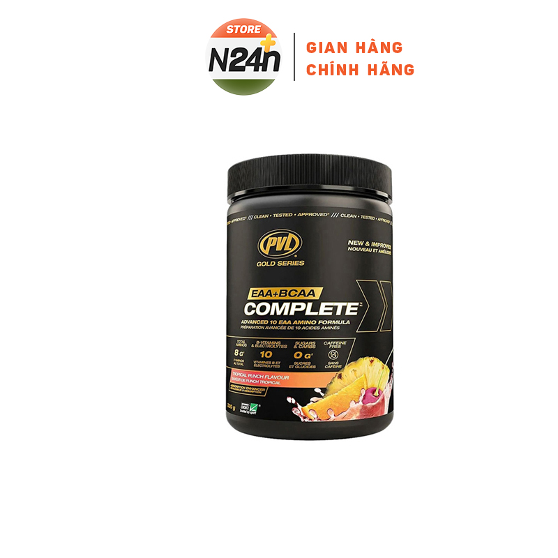 Thực phẩm bổ sung hỗ trợ tăng cơ bắp pvl eaa + bcaa 30 lần dùng