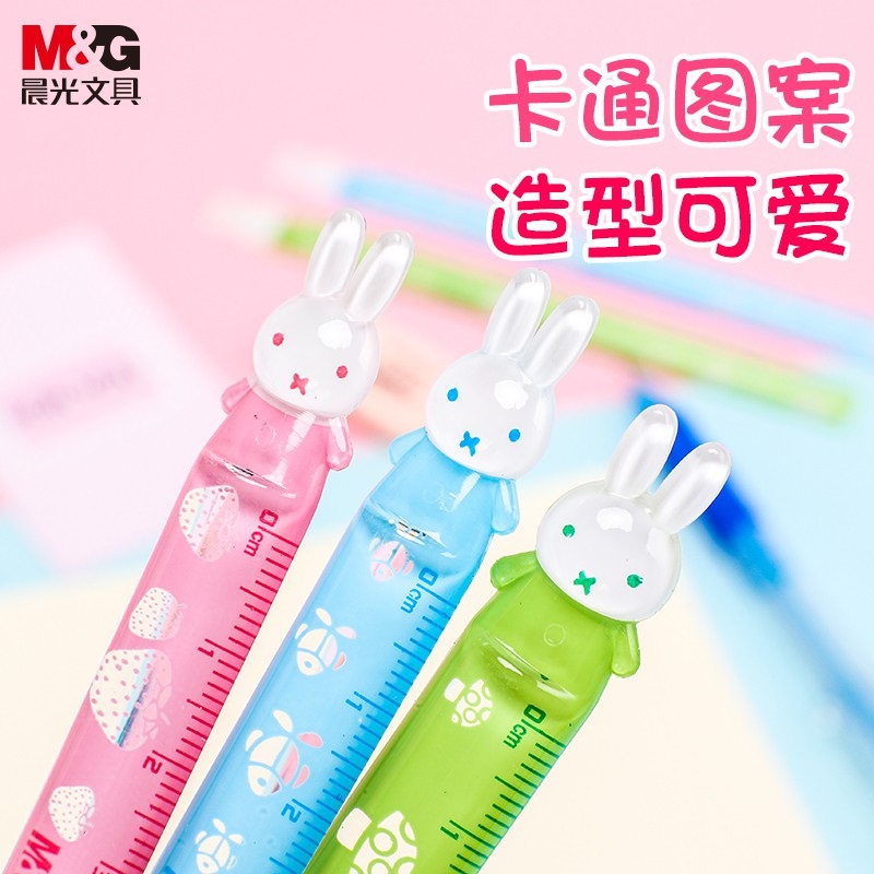 Thước kẻ hình thỏ 12cm M&G FRL96013 (Túi 2 chiếc)
