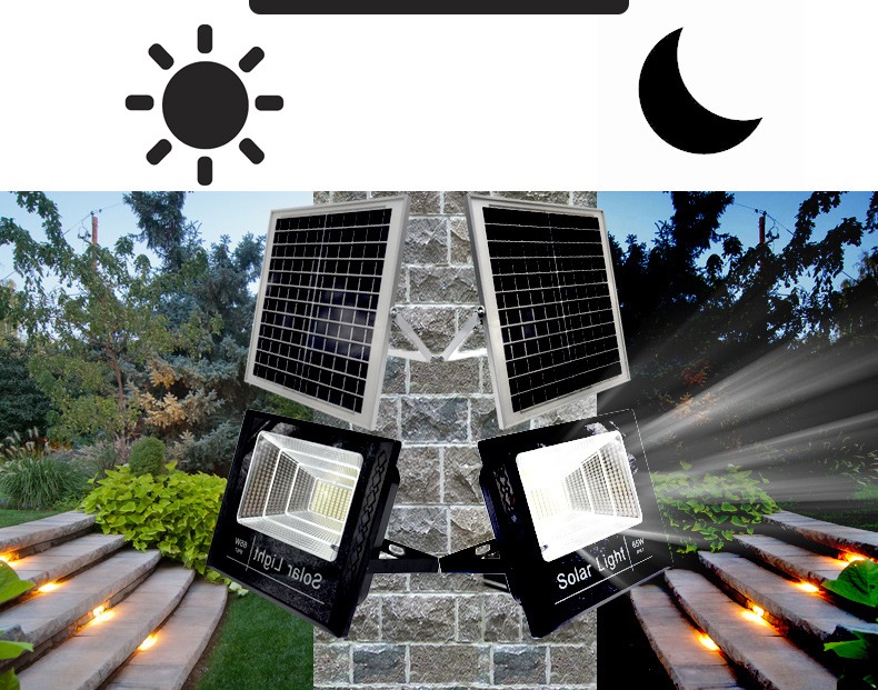 Đèn led pha năng lượng mặt trời 45w - Đèn NLMT 45W