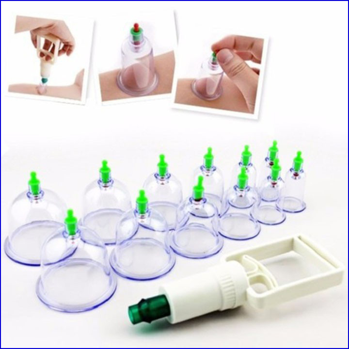 Bộ Giác Hơi 12 Ống Hút Chân Không , bộ giác hơi thư gian an toàn