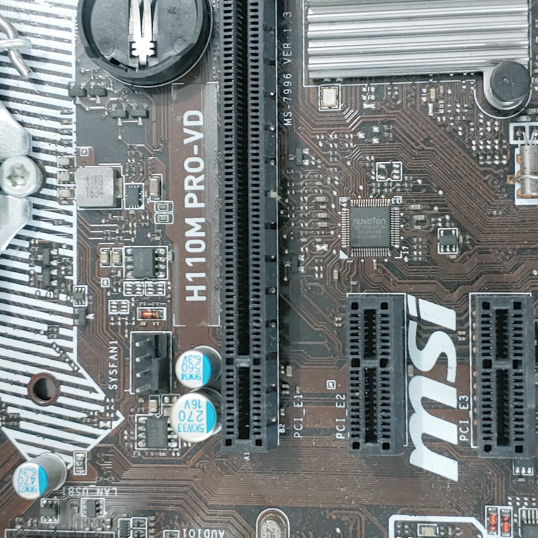 Main MSI H110M PRO-VD zin sáng mới 98% - Fe cắt (BH 1Tháng)