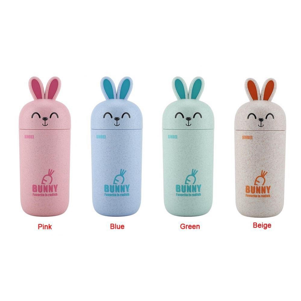 [HCM]Bình nước lúa mì thỏ Bunny siêu dễ thương 300ml