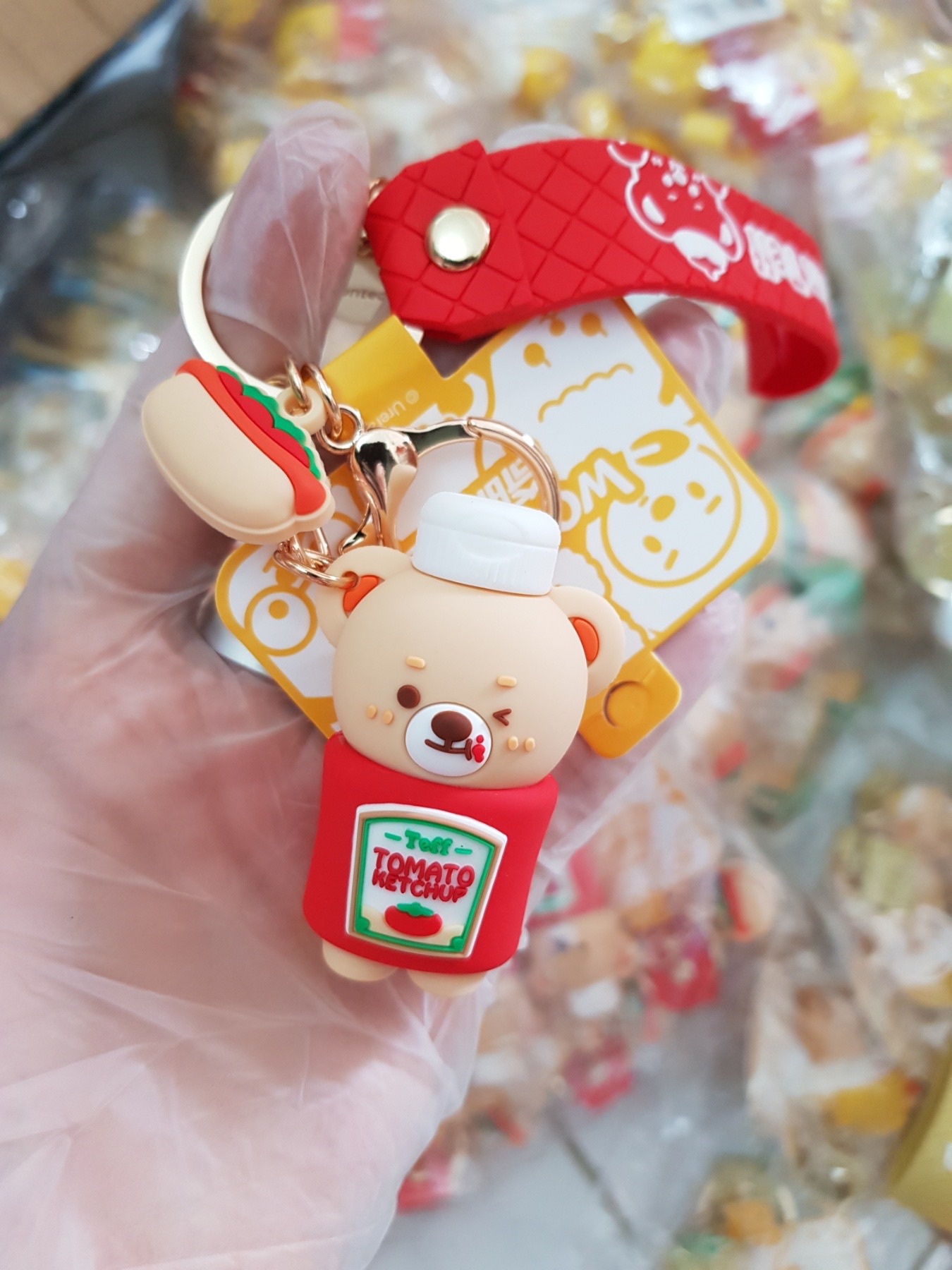 [HCM]Móc khóa gấu Wonteddy tomato ketchup