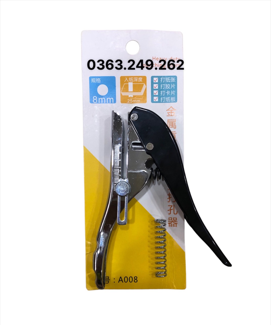 Kìm bấm lỗ cho âm vít 8mm