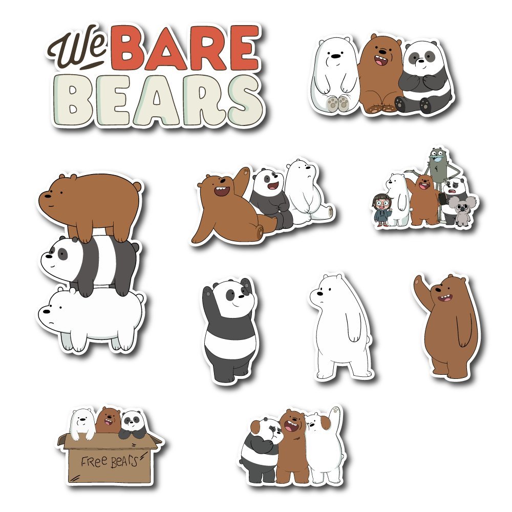 Lịch sử giá Set 50 sticker hình dán decal 3 chú gấu We bare bear chống thấm  nước - đang giảm 4.000 ₫ tháng 3/2024 - Mua Thông Minh