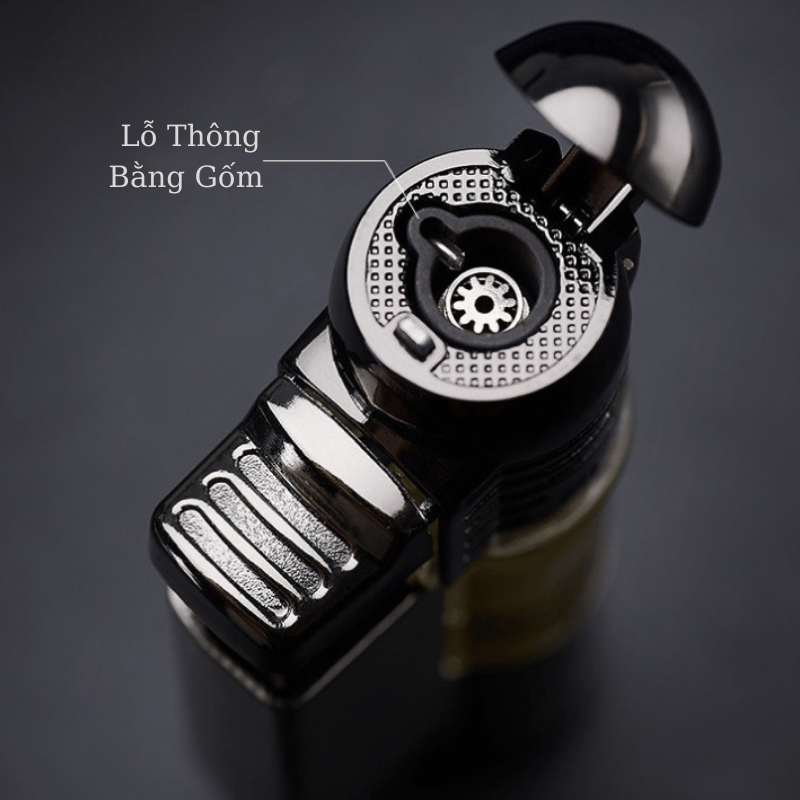 Bật Lửa Vỏ Kim Loại HB-863 Dùng Gas Lửa Tia
