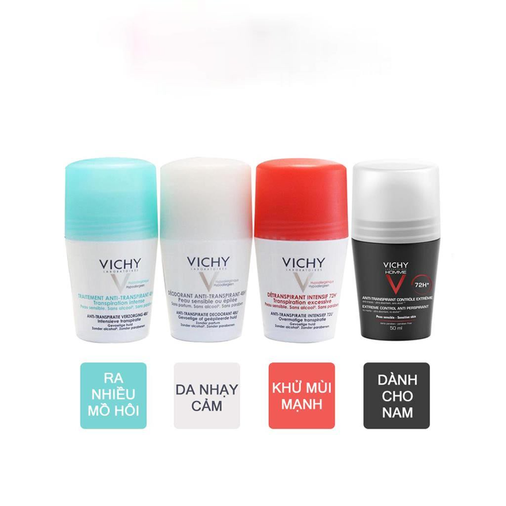 [CHÍNH HÃNG] Lăn Khử Mùi Vichy 50ml