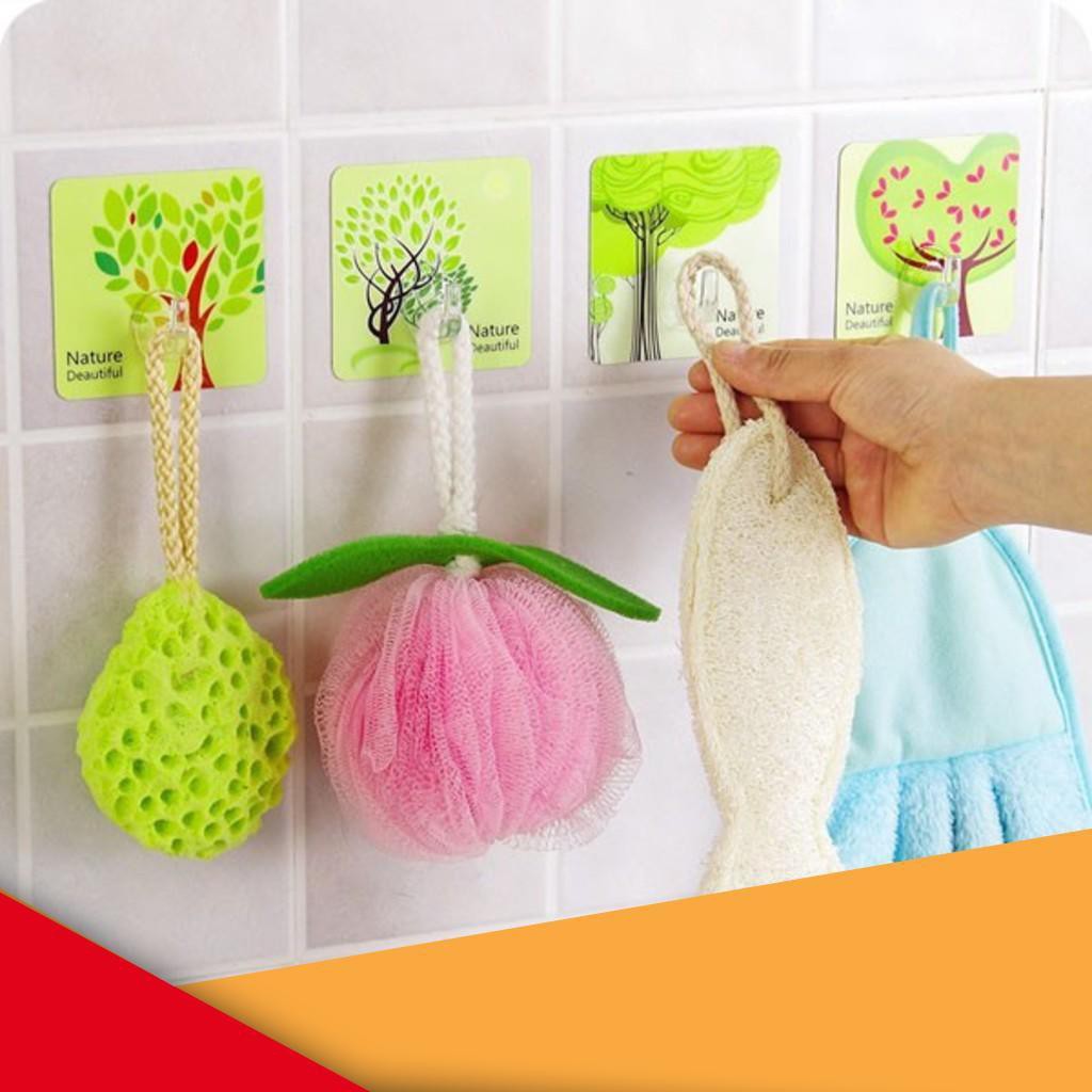 SET 2 Móc Dán Tường 3D Họa Tiết