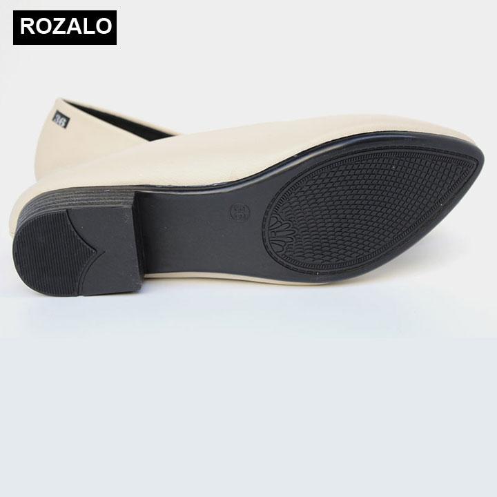 Giày búp bê nữ da mờ Rozalo R5603