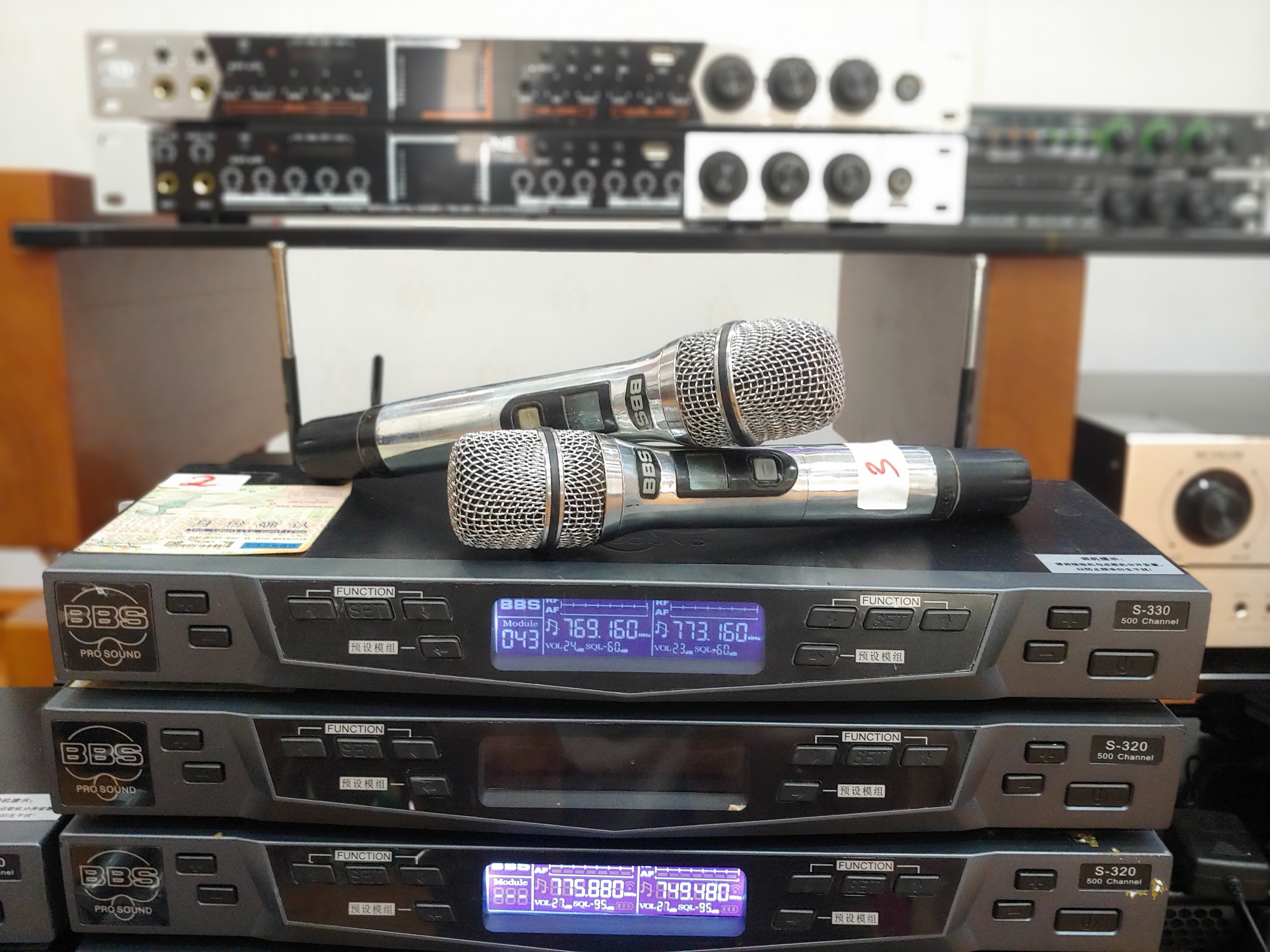 Micro BBS S-330 6 số BÃI XỊN (Main zin, củ mic zin)