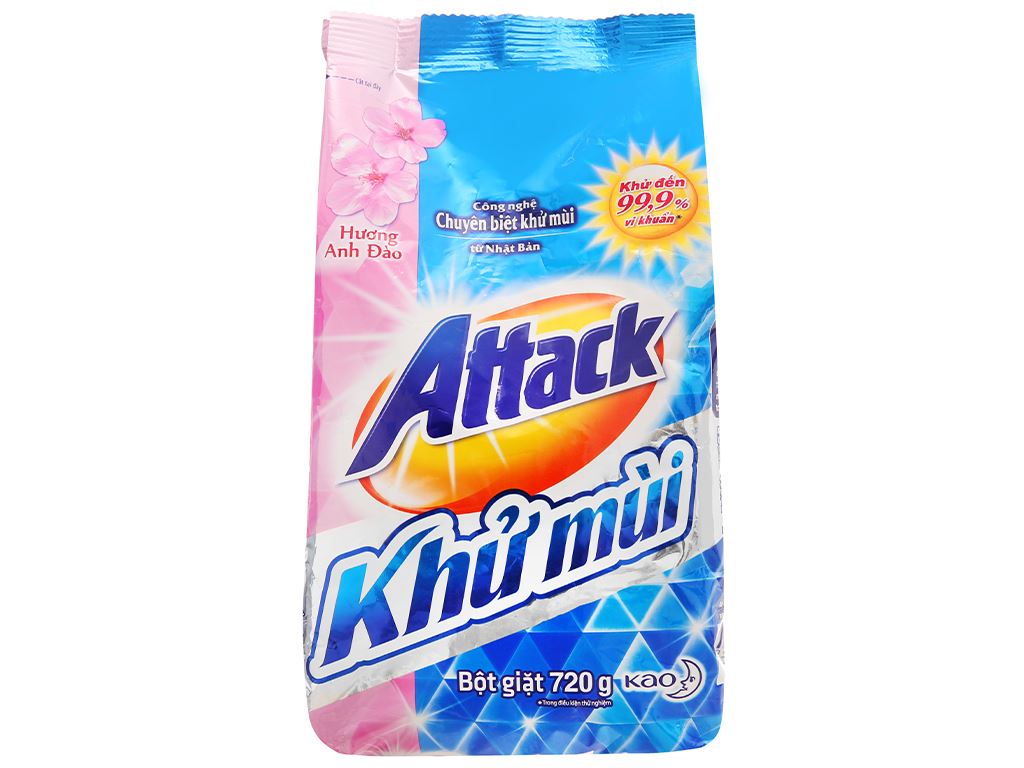 Bột giặt Attack 720g mẫu mới