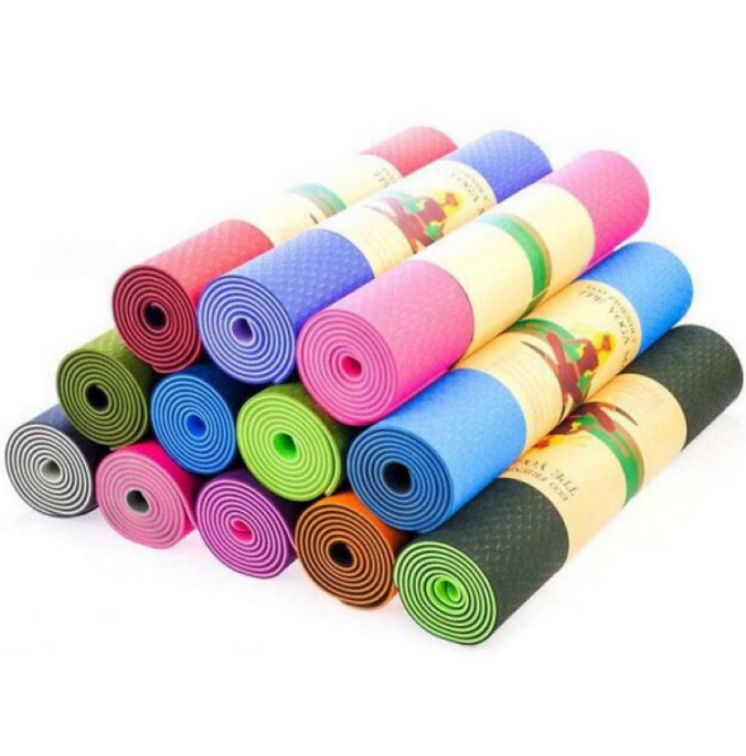 [HCM]Thảm Yoga 2 Mặt Cao Cấp ( Giao Màu Ngẫu Nhiên )
