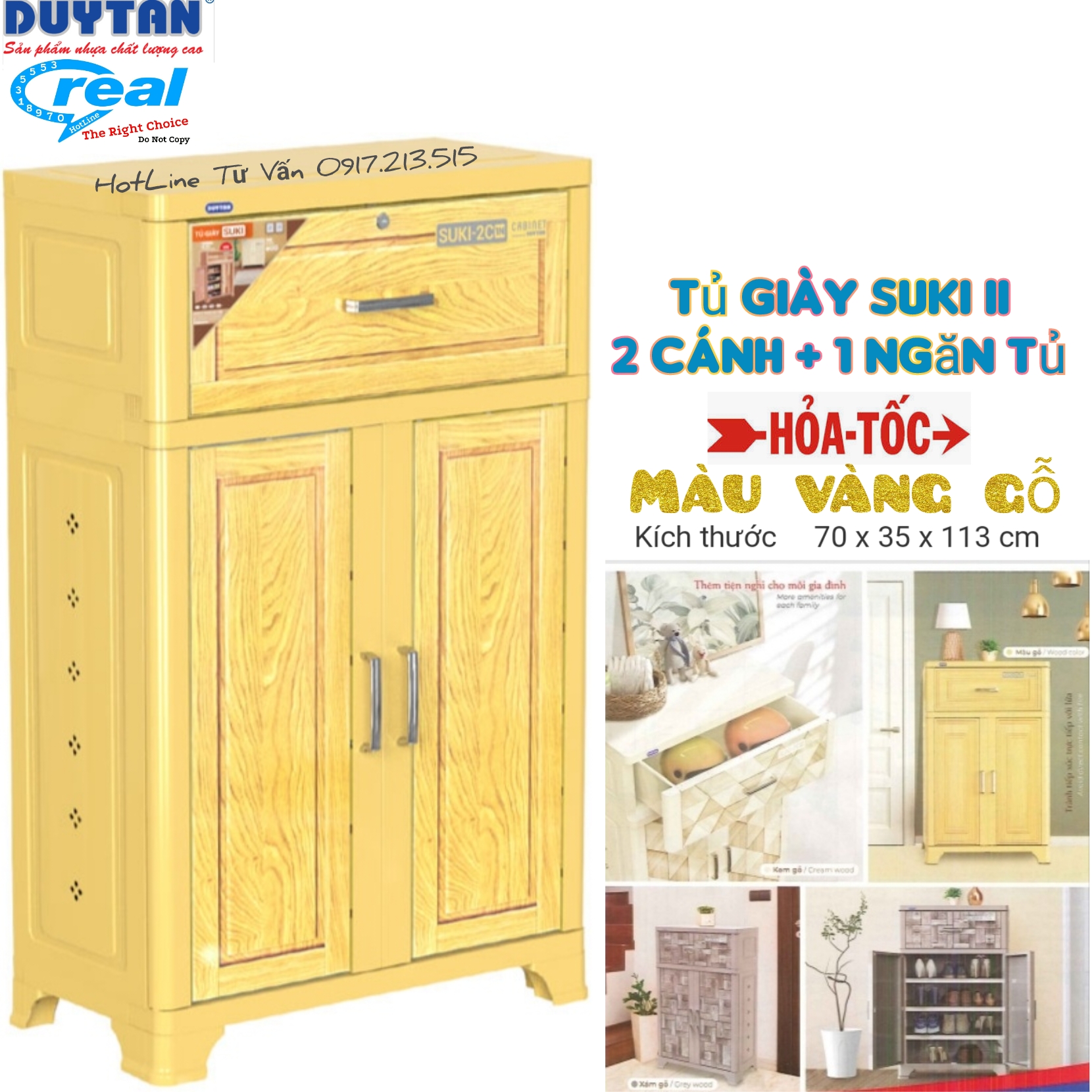 Tủ giày suki ii 2 cánh + 1 ngăn nguyên đựng đồ ,cánh dưới 4 tầng để giày dép giả gỗ - nhựa duy tân