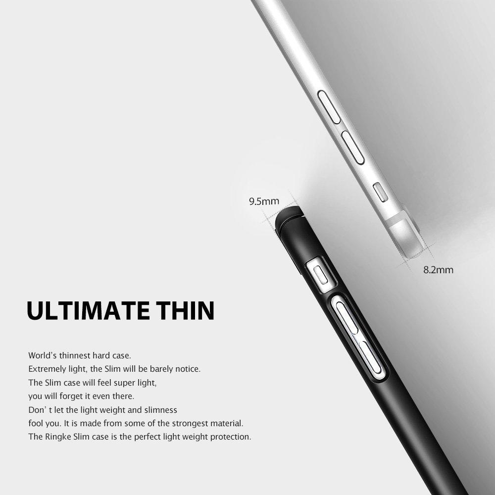 Ốp lưng Hàn Quốc Ringke Slim iPhone SE 2020 / iPhone 8 / iPhone 7 (Gloss Black)