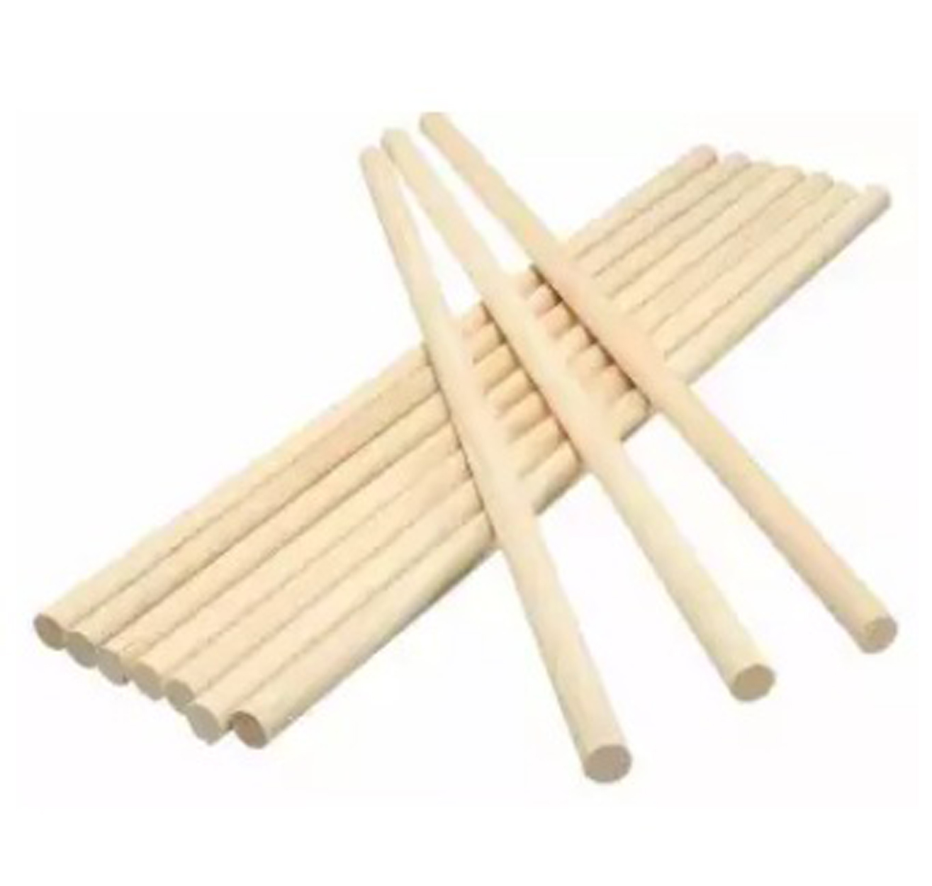 Bộ 100 que gỗ tre tròn 5mmx230mm