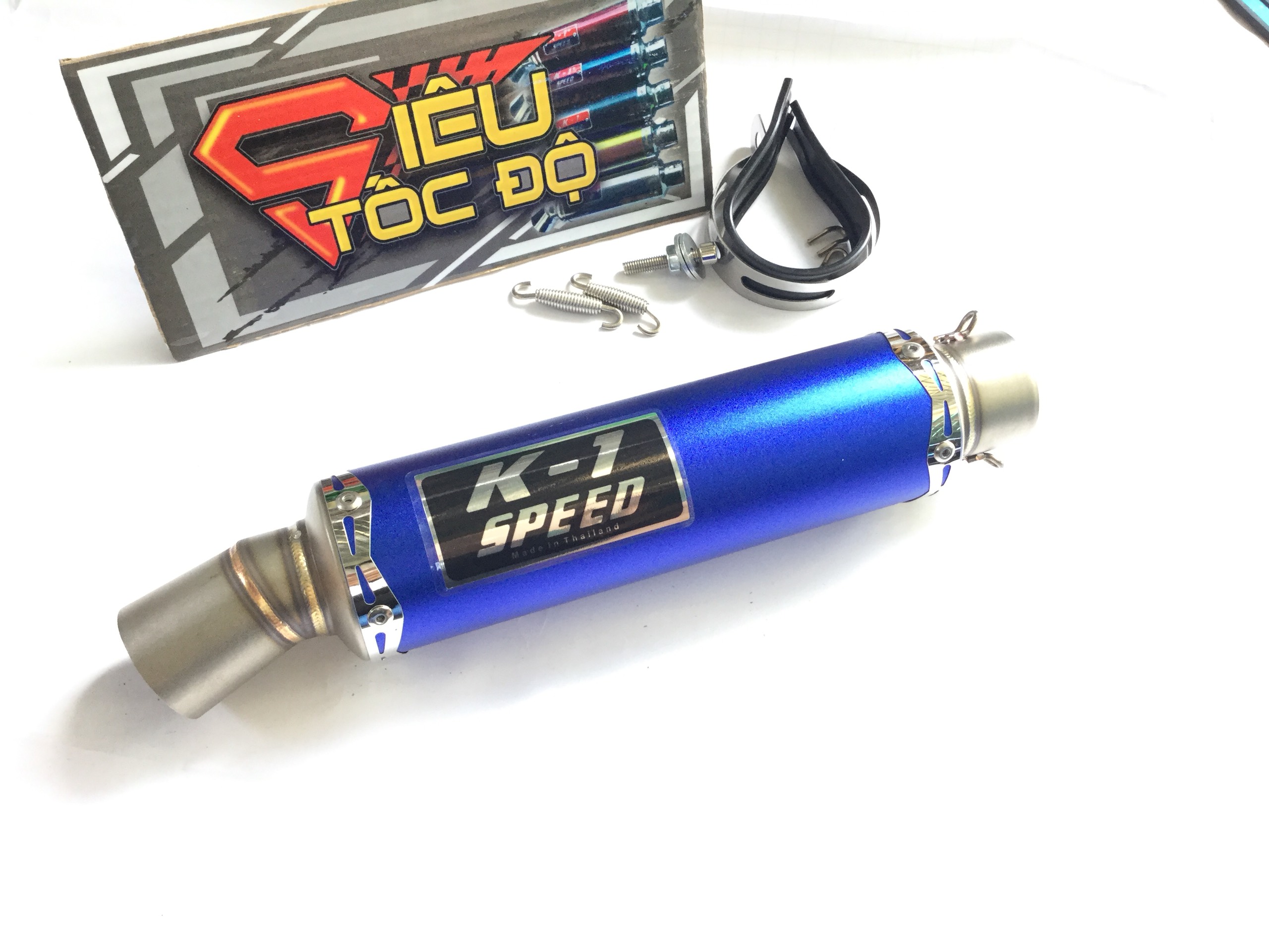 Pô k1 xanh hàng xịn full pass treo lò xo - Lon không bao gồm cổ