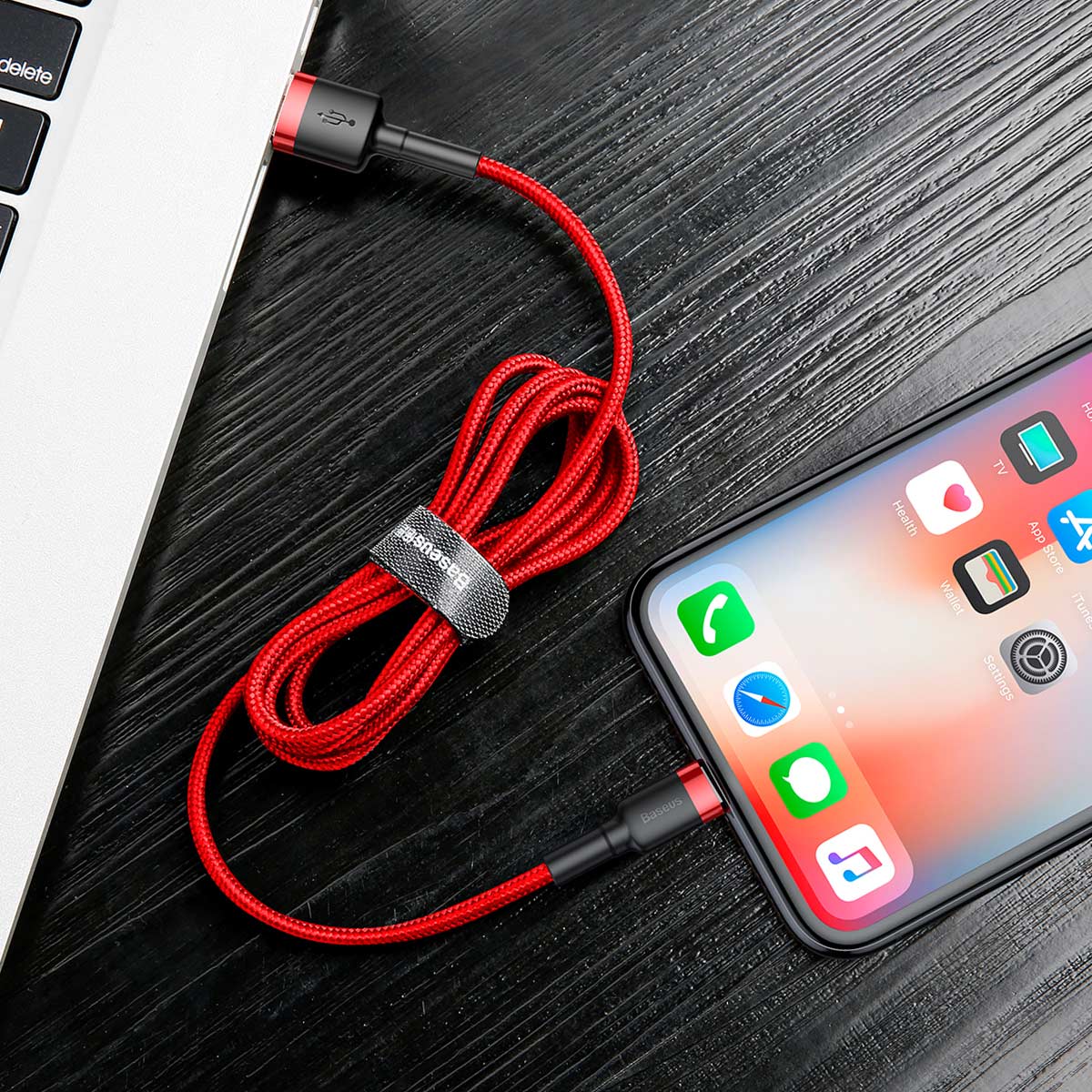 Cáp Sạc Nhanh Baseus Cafule TypeC/Ịphone/Micro Cable - Cáp Sạc Dây Dù IP, Androi 1m/2m
