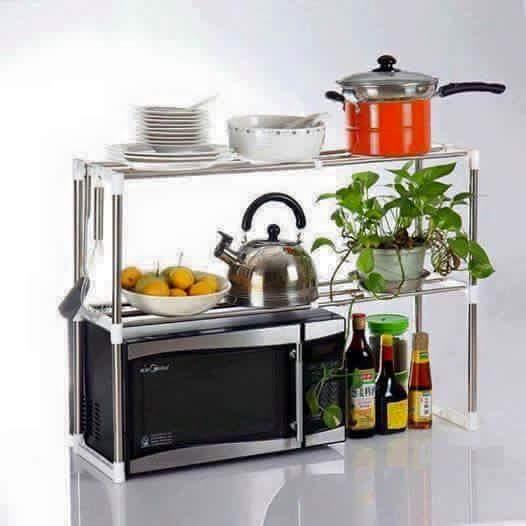 Kệ để lò vi sóng 2 tầng co giãn tiện dụng