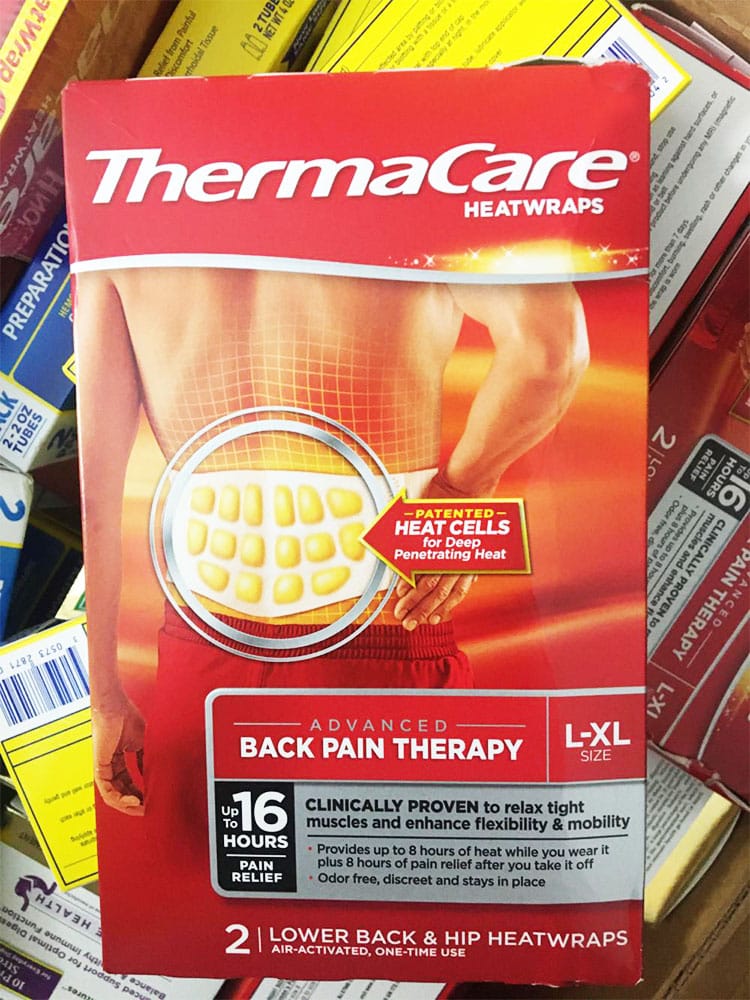 Miếng dán nhiệt giảm đau vùng thắt lưng. ThermaCare ® HeatWraps Back Pain Therapy