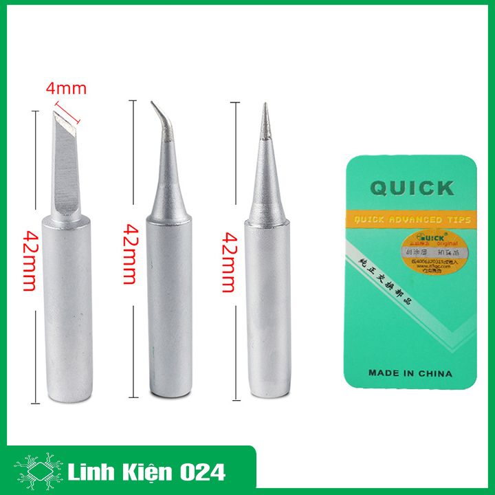 Mũi hàn Quick 900M thay thế cho máy hàn Quick, Hakko 936 - 937