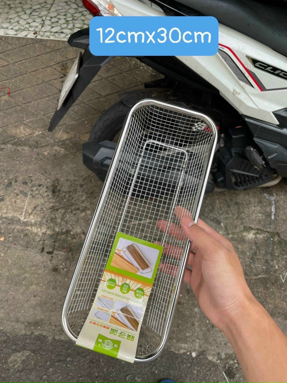 Rổ Lưới Inox Không Lo Gỉ Sét Rổ lưới inox đựng hoa quả, bền đẹp