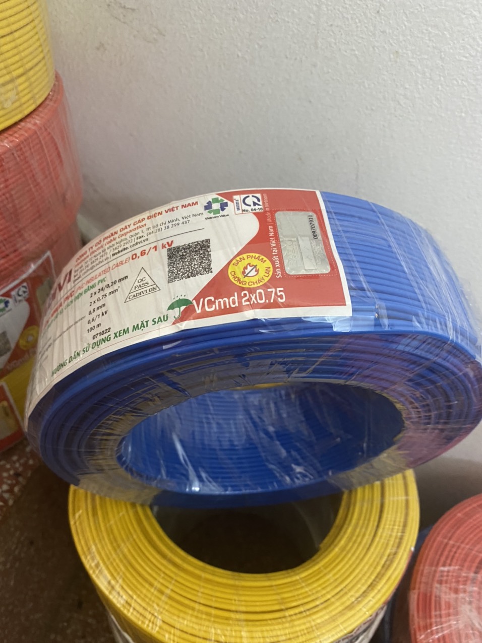 Dây điện cadivi đôi 2x0.75 (Cuộn 100 mét)