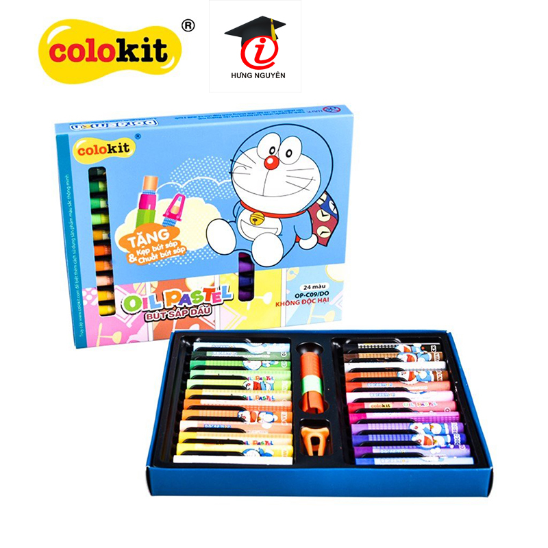 Bút sáp dầu 24 màu thiên long op-c09/do