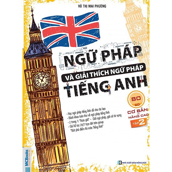 Cuốn sách ngữ pháp và giải thích ngữ pháp tiếng anh cơ bản và nâng cao