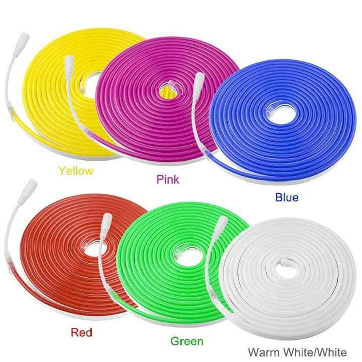 Dây đèn trang trí NEON uốn chữ cuộn 5m(có 7 màu)