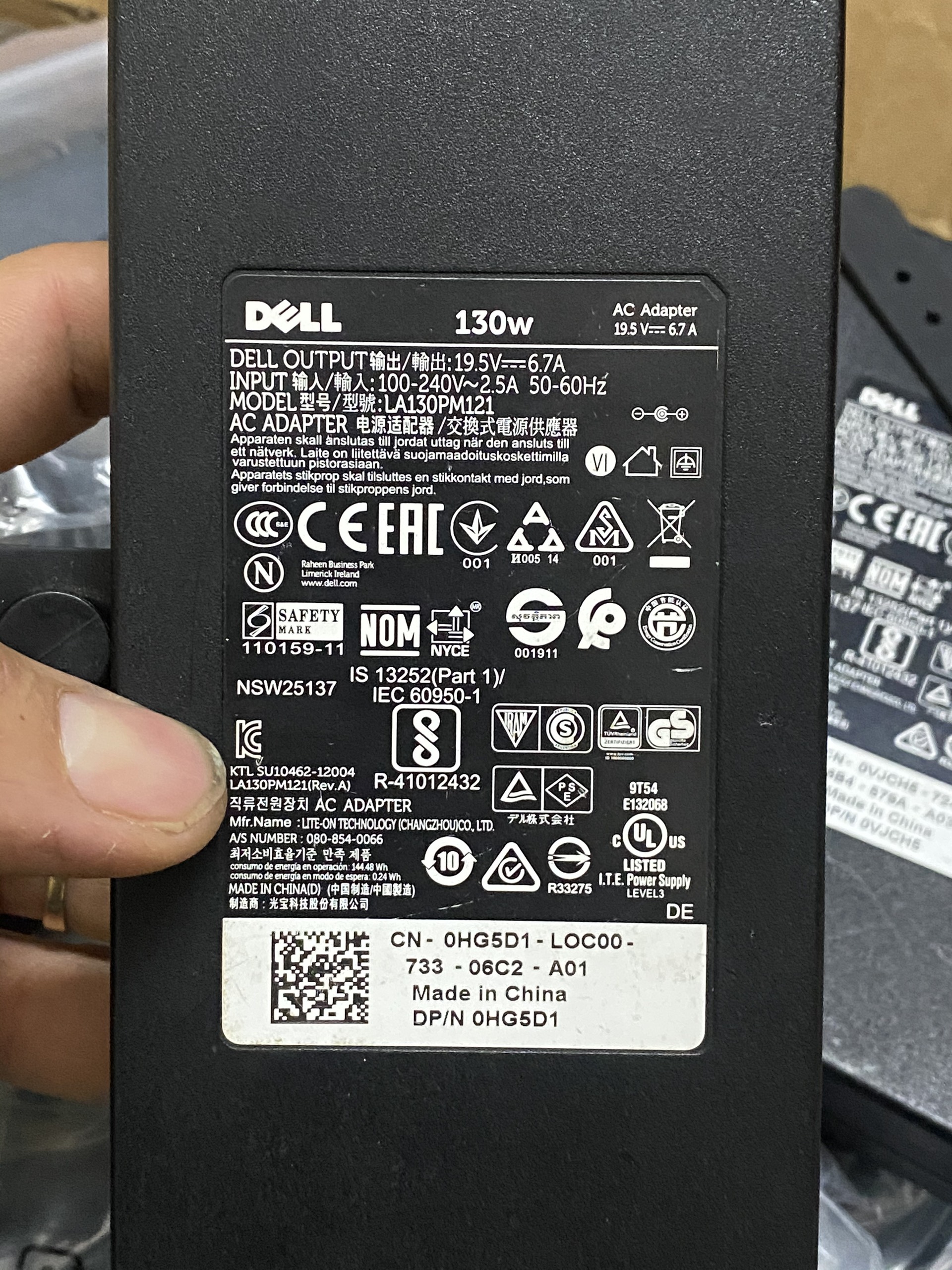 Adapter sạc cho laptop Dell Inspiron 15 7577 nguyên bản tháo máy Dell