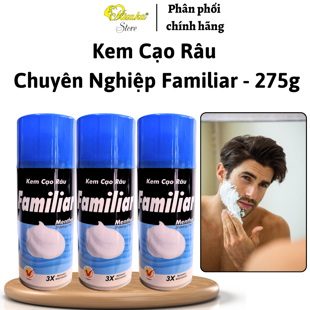 Kem cạo râu Familiar - 275g , bọt cạo râu chuyên nghiệp, không đau rát.