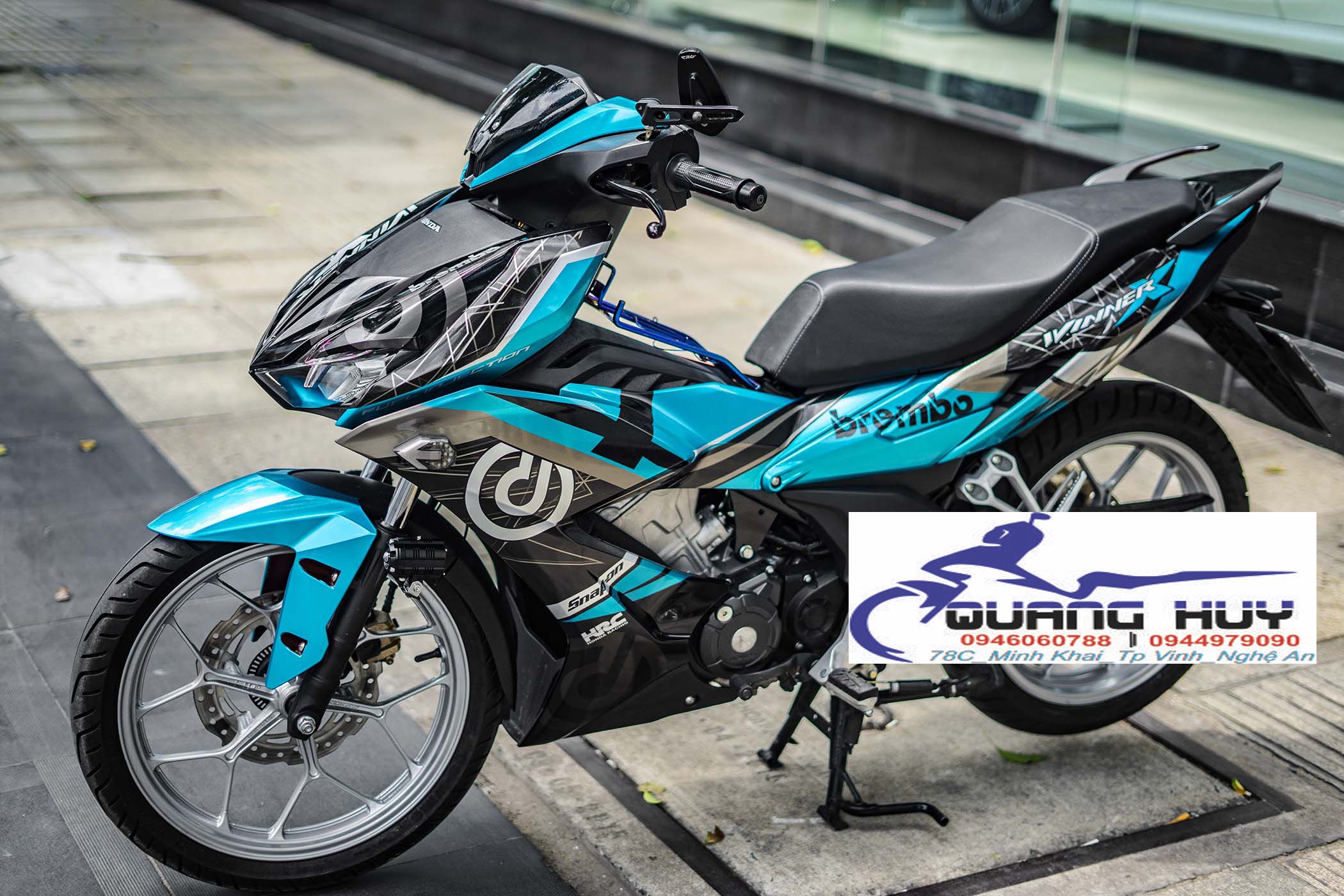 Tem Trùm Winner X Xanh Đen,Team Decal Winner X Brembo