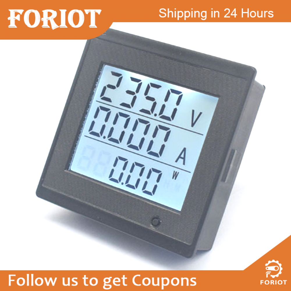 SHXZ diymore DC6-200V 20A Voltage Amperage Power Energy Meter LCD Digital Display with Backlight Measuring Volts Current Tester