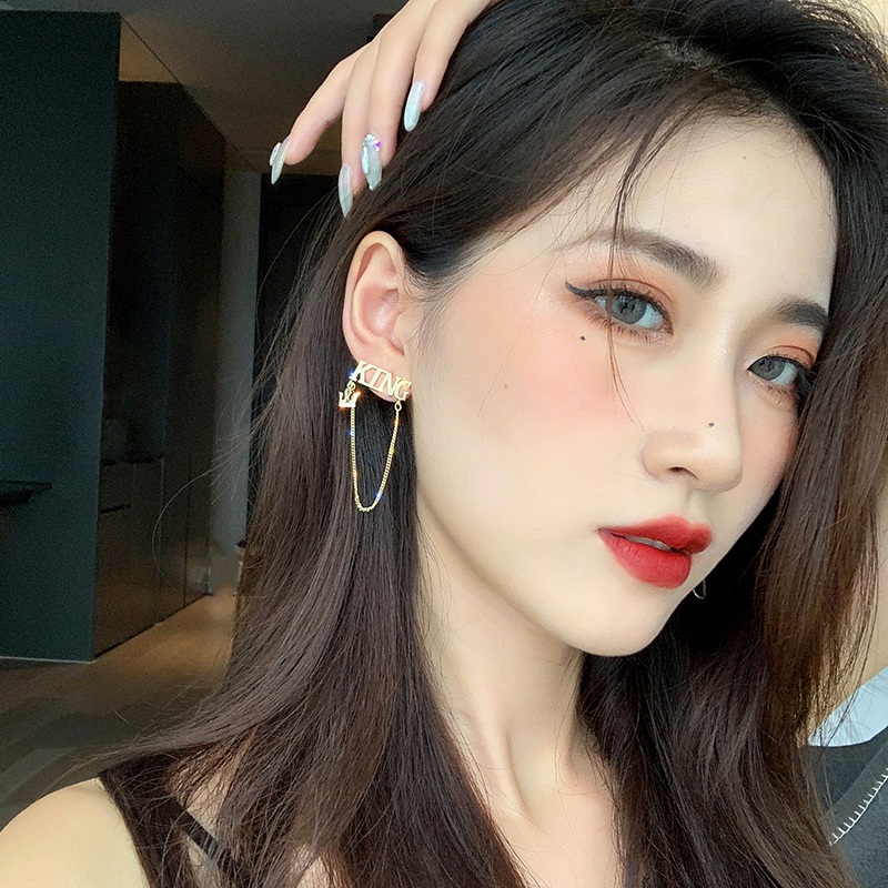 [HCM]Bông tai Bell Mew thiết kế ấn tượng LOGO KING sành điệu - BT180