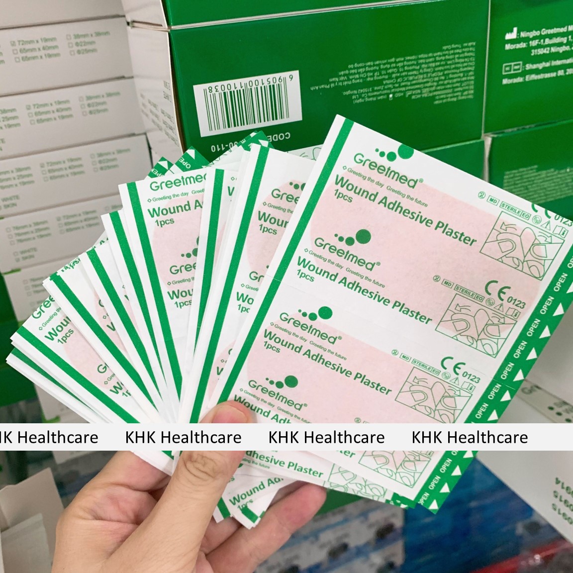 Băng Keo Cá Nhân Greetmed Kích Thước 72x38mm (100pcs/Hộp) - Giải Pháp Tiện Lợi Cho Vết Thương Lớn