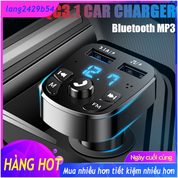 QC 5.0 charge Bluetooth 3.0 FM radio MP3 player for Andriod idios car phone